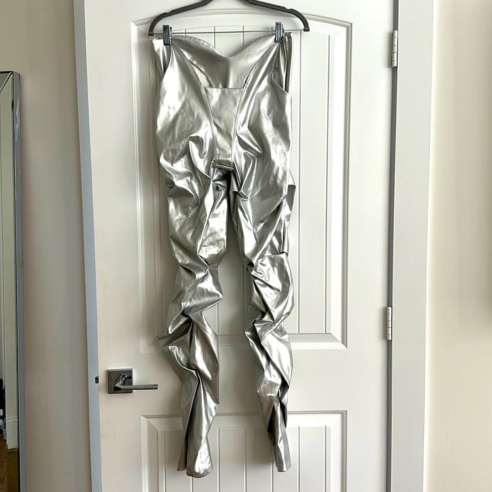 Silver Chrome Pants